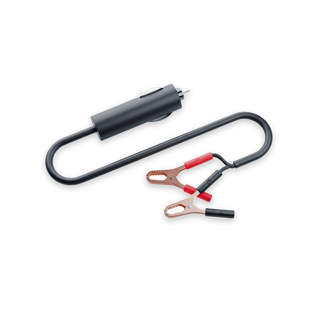 Worksport COR Clip, Cigarette Lighter to Alligator, L=2M