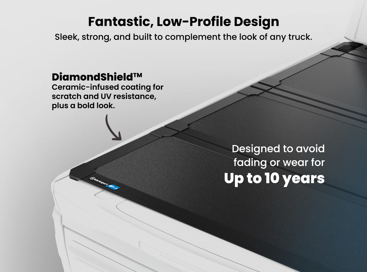 Worksport AL4 Flip-Up Hard Tonneau Cover