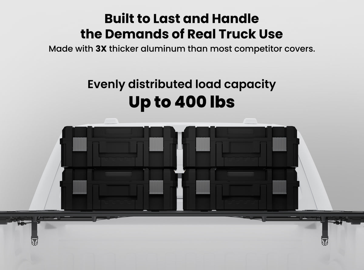 Worksport AL4 Flip-Up Hard Tonneau Cover