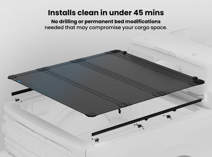 Worksport AL4 Flip-Up Hard Tonneau Cover