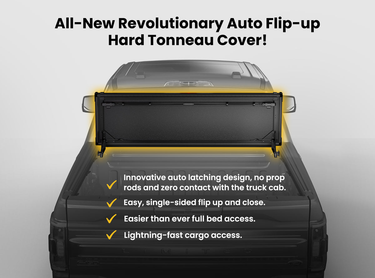 Worksport NEXUS Auto Flip-Up Trifold Hard Tonneau Cover