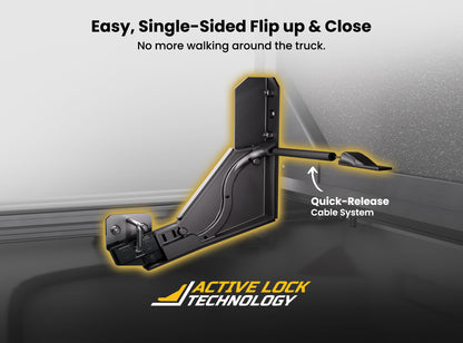 Worksport NEXUS Auto Flip-Up Trifold Hard Tonneau Cover