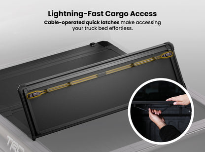 Worksport NEXUS Auto Flip-Up Trifold Hard Tonneau Cover