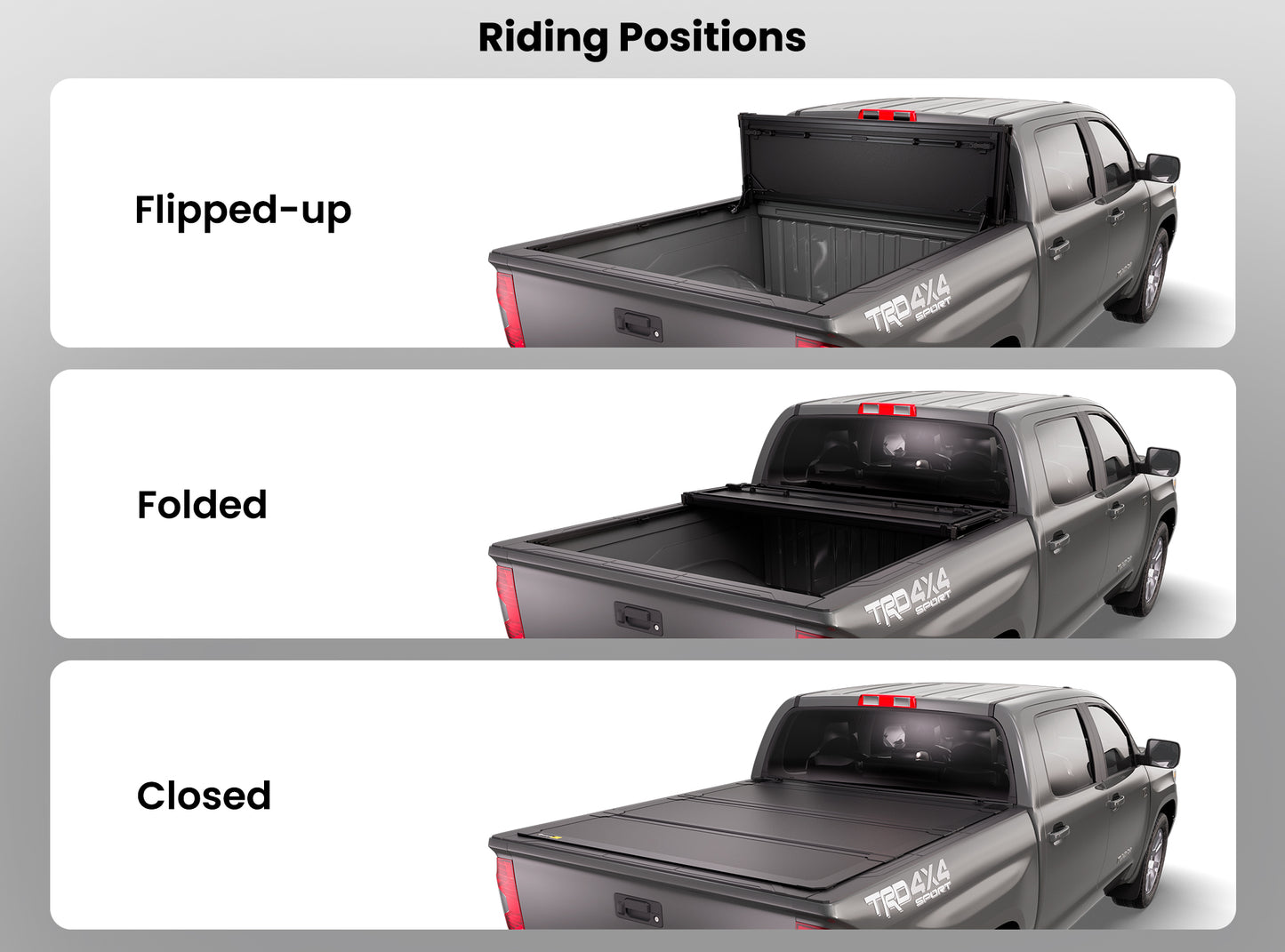 Worksport NEXUS Auto Flip-Up Trifold Hard Tonneau Cover