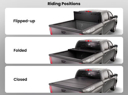 Worksport NEXUS Auto Flip-Up Trifold Hard Tonneau Cover