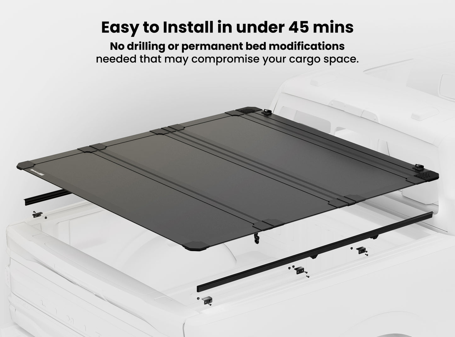 Worksport NEXUS Auto Flip-Up Trifold Hard Tonneau Cover