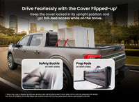 Worksport SC4 Quick Latch Full Bed Access Soft Tonneau Cover