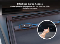 Worksport SC4 Quick Latch Full Bed Access Soft Tonneau Cover