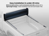 Worksport SC4 Quick Latch Full Bed Access Soft Tonneau Cover