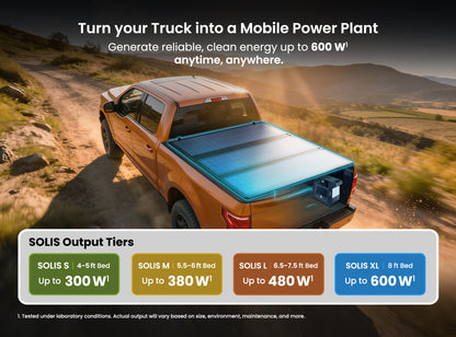 Worksport SOLIS Solar Tonneau Cover